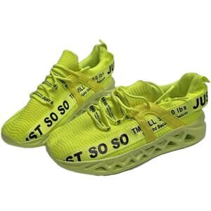 JUST SO SO Walk Shoes Men's Size 41  Running AthleticTraining Yellow Sneakers